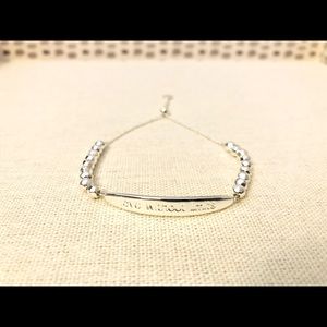 Gorjana Love Without Limits Intention Bracelet, Silver Tone